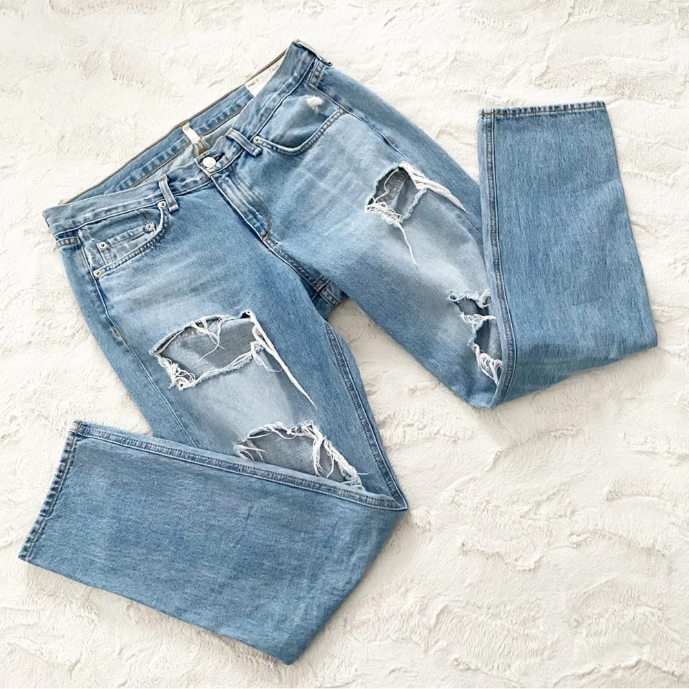 rag & bone • destroyed boyfriend jeans | 28 - Picture 3 of 16
